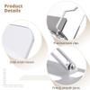 Adjustable Acrylic Book and Laptop Stand, Rotating Holder for Cookbooks & Textbooks, Foldable Aluminum Stand for Office and Kitchen Use view 3