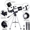 Telescope for Kids & Beginners Portable Refractor Telescope Magnification with Tabletop Tripod Best Gift for Kids to Explore Moon Space View Wildlife Watch Night-Sky view 2