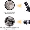 Telescope for Kids & Beginners Portable Refractor Telescope Magnification with Tabletop Tripod Best Gift for Kids to Explore Moon Space View Wildlife Watch Night-Sky view 4