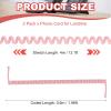 PATIKIL 2 Pack Phone Cord for Landline, 13.1 Feet(Coiled 1.96 Feet) RJ9/RJ10 4P4C Landline Handset Cord Universal Telephone Phone Cable for Telephone Handset Accessory, Light Pink view 2