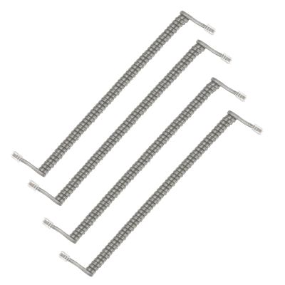 PATIKIL 4 Pack Phone Cord for Landline, 5.9 Feet(Coiled 0.98 Feet) RJ9/RJ10 4P4C Landline Handset Cord Universal Telephone Phone Cable for Telephone Handset Accessory, Transparent