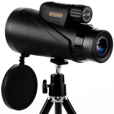 Monoculars 10x42, HD Wide Angle Large Eyepiece Nitrogen-Filled Waterproof Telescope with Tripod and Phone Clip, Bird Wat