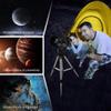 Portable Outdoor Monocular Space Astronomical Telescope with Tripod 675X Zoom Amateur Astronomical Telescope F90060 Kids view 3