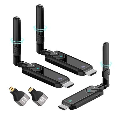 Wireless HDMI Transmitter and Receiver,1148FT/350m 4K Decode 1080P Output Plug&Play 2.4G/5.8G Portable HDMI Wireless for Streaming Video and Audio to Monitor from Laptop/PC/TV Box/Projector1v2