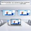 Wireless HDMI Transmitter and Receiver,1148FT/350m 4K Decode 1080P Output Plug&Play 2.4G/5.8G Portable HDMI Wireless for Streaming Video and Audio to Monitor from Laptop/PC/TV Box/Projector1v2 view 3