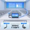 Wireless HDMI Transmitter and Receiver,1148FT/350m 4K Decode 1080P Output Plug&Play 2.4G/5.8G Portable HDMI Wireless for Streaming Video and Audio to Monitor from Laptop/PC/TV Box/Projector1v2 view 4