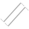 PATIKIL 2 Pack Phone Cord for Landline, 6.6 Feet(Coiled 1.3 Feet) RJ9/RJ10 4P4C Landline Handset Cord Universal Telephone Phone Cable for Telephone Handset Accessory, Silver Gray view 1