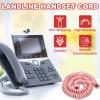 PATIKIL 2 Pack Phone Cord for Landline, 6.6 Feet(Coiled 1.3 Feet) RJ9/RJ10 4P4C Landline Handset Cord Universal Telephone Phone Cable for Telephone Handset Accessory, Silver Gray view 3