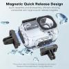 REYGEAK Waterproof Case for DJI Osmo Action 5Pro/4/3,164FT/50M Underwater Protective Housing Dive Kit,Diving Housing Cover Shell with Magnetic Quick Release Interface. view 2
