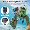 REYGEAK Waterproof Case for DJI Osmo Action 5Pro/4/3,164FT/50M Underwater Protective Housing Dive Kit,Diving Housing Cover Shell with Magnetic Quick Release Interface. view 3