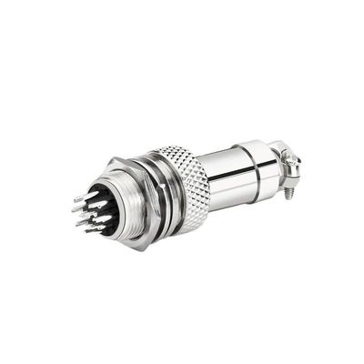 FWSYIVV 10 Sets GX16 Metal Aviation Socket 2/3/4/5/6/7/8/9/10pin Electric Cable Terminal Fixed Type and Butt Mobile Type Female Male(10P Whole Set)