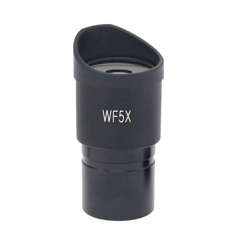 1pc Wide Field WF5X Eyepiece for Stereo Microscope with Rubber Eye Cups Mounting Size 30mm Or 30.5mm Field of View 20mm Optical Lens(Diameter 30mm)