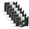 GREENCYCLE TZe-211 6mm 0.23 Laminated White Label Maker Tape Compatible for Brother P-Touch TZ-211 TZe211 Black on White TZe TZ Tape for PT-D210 PT-H110 PT-D220 PT-D400 PT-D410,6 Pack view 1