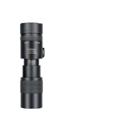 10-300x40 HD Monocular Telescope Long Range Zoom with Tripod Phone Clip for Outdoor Hunting Camping Tourism(10-300X)