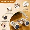 Opera Glasses Binoculars,3X25 Theater Binoculars with Foldable Handle for Adults Kids Women,Small Portable Opera Glasses for Theater and Concert Viewing (Gold with Handle) view 3