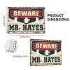 Art Plates Beware Of Mr. Hayes Switch Wallplate Cover Chef Outlet Cover Three Gang Switch Plate Cover view 2