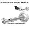RENJJPBO Projector Universal Outdoor Surveillance Camera Telescopic Bracket Projector Ceiling Mounted Bracket Wall Mounted Aluminum Alloy Bracket Electronic Equipment for Projection view 3