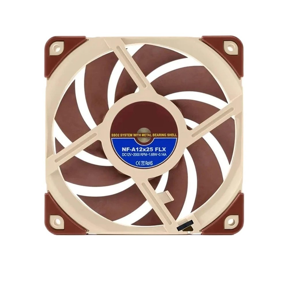 12cm Fan Temperature Control 4-pin Radiator Fan Water Cooling Radiator Cooling Fan 2000PWM(NF-A12x25 FLX)