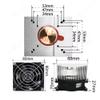 1/2 Heads 50W 100W Aluminium Heatsink Cooling Fan+44mm Lens 60 Degree 90 Degree 120 Degree for 50W 100W 200W Led Chip (1 Head with 120 Len) view 3
