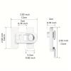 10pcs Cabinet Drawer Lock Refrigerator Door Latch Durable Plastic Baby Safety Lock Multifunction Kids Security Protection Useful(White) view 2