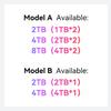 BEELINK EX Mate Mini-B for Mac mini M4 Dock,80Gbps Aluminum Alloy Stand with M.2 PCle SSD Solt (up to 8TB), USB-C*1USB-A 3.0 * 22.5G LAN*1SD4.0 * 1Type-C(PD3.0)*1, Audio Jack view 3