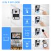 7-Inch Smart Video Intercom System,1080P HD Wired Doorbell with Touchscreen Monitor,Fingerprint, RFID & PIN Unlock,Tuya Smart App Control,Ideal for Homes, Villas & Apartments (2 doorbell + 2 Monitor) view 2