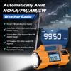 Rckskaya Solar Hand Crank Emergency Radio, NOAA Weather Radio FM/AM/SW view 2