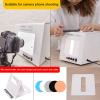 2 Lighting Modes Light Box & Soft Box, 3000K-5500K Color Temp, 5 Color Photography Backdrops Photo Box view 4