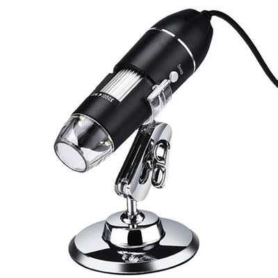 Adjustable 1000X/1600X USB Digital Microscope Camera 3 in 1 Electron Microscope with 8LED Light Zoom Glass (Color : Type B-1000X) (Type B 1600x)
