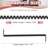 PATIKIL 4 Pack Phone Cord for Landline, 9.8 Feet(Coiled 1.6 Feet) RJ9/RJ10 4P4C Landline Handset Cord Universal Telephone Phone Cable for Telephone Handset Accessory, Black view 2