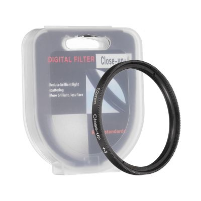 PATIKIL 52mm Close-up Filter Macro Lens Filter +4 Diopter Magnification Close-up Lenses with Cap Camera, Black