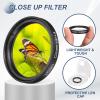 PATIKIL 52mm Close-up Filter Macro Lens Filter +4 Diopter Magnification Close-up Lenses with Cap Camera, Black view 4