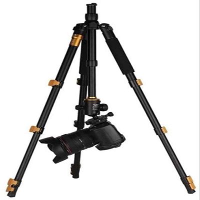 Camera Tripod Portable Aluminum Alloy Camera Tripod Monopod with 3-Way Swivel Pan Head and Carrying Bag for DV Video Cam