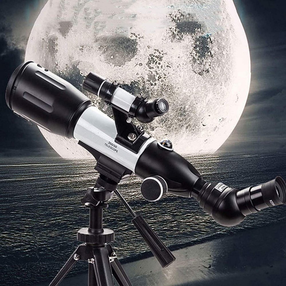 50mm Aperture 500mm Focal Length AZ Mount Astronomical Refracting,HD Professional/Waterproof Fogproof Low Light NightDur