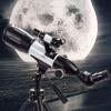 50mm Aperture 500mm Focal Length AZ Mount Astronomical Refracting,HD Professional/Waterproof Fogproof Low Light NightDur view 1