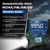 Rckskaya Solar Hand Crank Emergency Radio,Weather Alert Radio NOAA/FM/AM/SW view 2