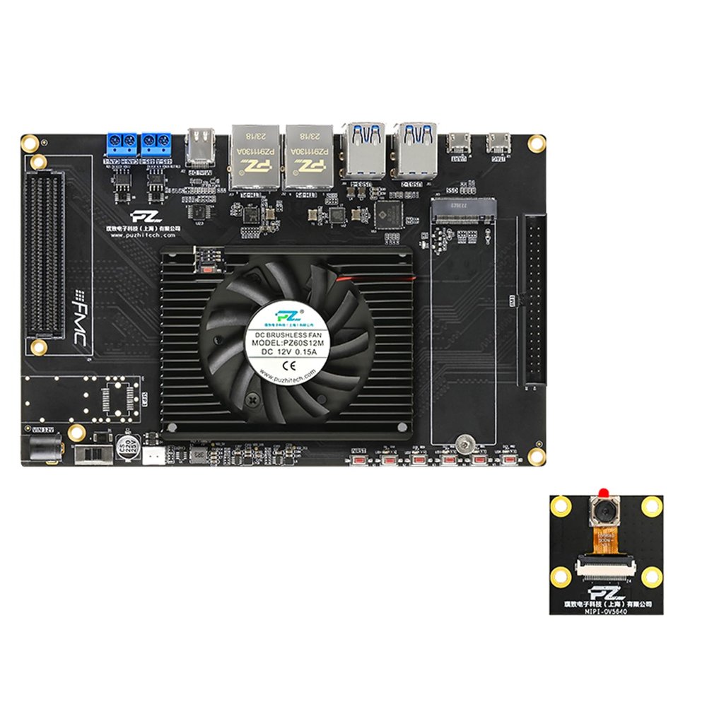 PZ-ZU2CG-FL-KFB PZ-ZU3EG-FL-KFB AMD Zyng Uitrascale+ FPGA Board ZU2CG ZU3EG SOM DDR4 USB3.0 FMC Mini DP Dual Gigabit Ethemet FPGA Development kit (PZ-ZU3EG-FL-KFB, MIPI Package)