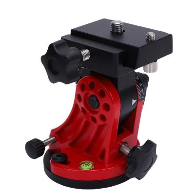 YUEHISY Telescope Mount, Latitude Adjustment Seat, 0 to 90 Degree Equatorial Wedge Base, with Dual Knobs for Astronomy Telescope Photography Equipment (Red)