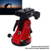 YUEHISY Telescope Mount, Latitude Adjustment Seat, 0 to 90 Degree Equatorial Wedge Base, with Dual Knobs for Astronomy Telescope Photography Equipment (Red) view 2