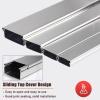 HDYZJQ Square Cable Channels to Hide Wires, Indoor Outdoor Black Silver Cable Raceway On-Wall Cord Cover, Stainless Steel Ethernet Trunking Sleeve(Black,30x20mm-Hold 15 Wire) view 3