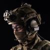 TACWJDM Tactical Airsoft Paintball Headset with Noise Cancellation Detachable Mic for Shooting and Hunting, Ear Defenders(TAN) view 2
