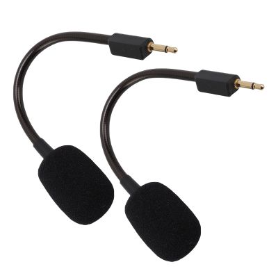 Diyeeni Replacement Microphone for BlackShark V2, V2Pro & V2 SE Gaming Headset, 3.5mm Detachable Microphone Boom, Lossless Sound, Noise Reduction, 2PCS (Black)