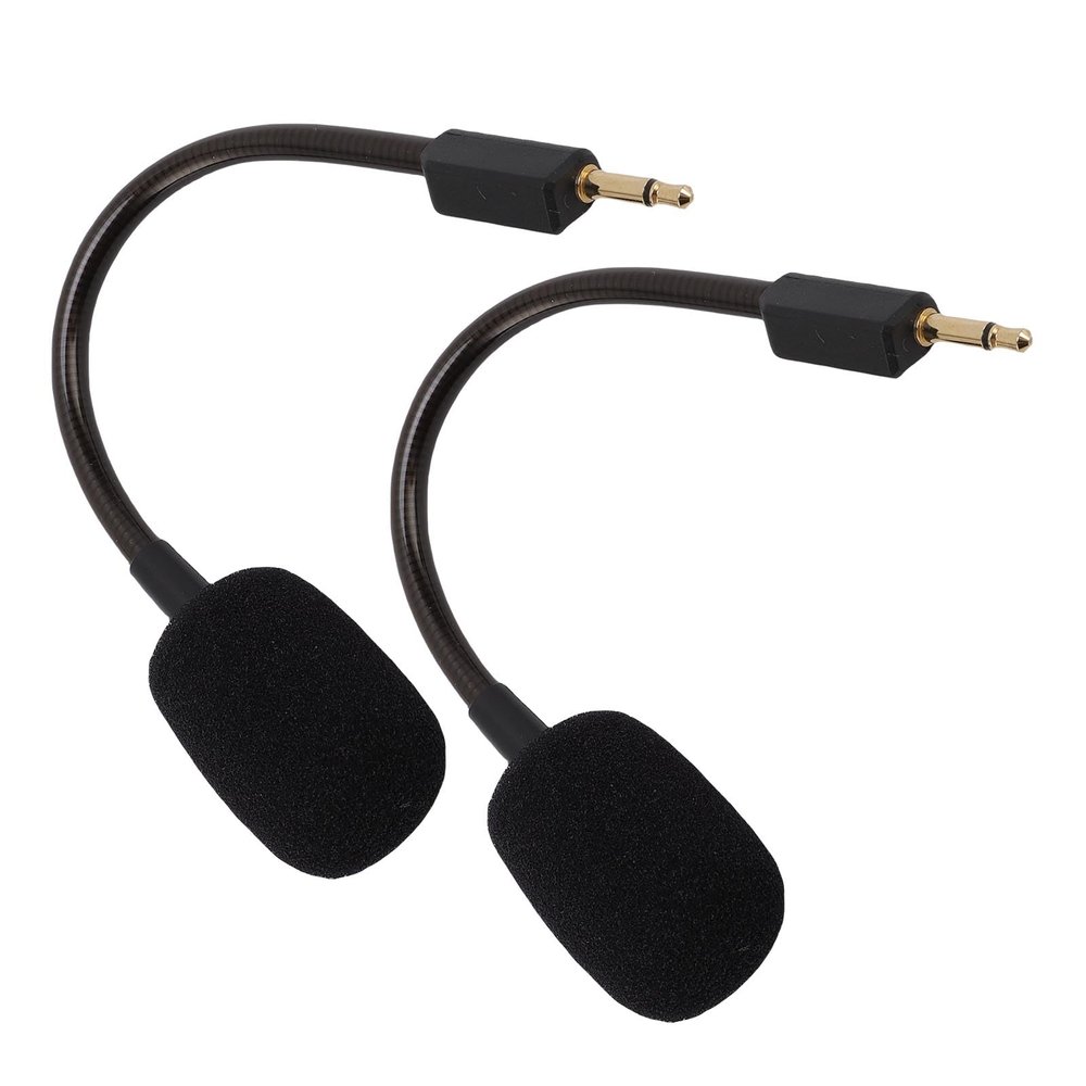 Diyeeni Replacement Microphone for BlackShark V2, V2Pro & V2 SE Gaming Headset, 3.5mm Detachable Microphone Boom, Lossless Sound, Noise Reduction, 2PCS (Black)