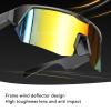 FAUOSWUK Smart Glasses, BT Polarized Sunglasses, Sport Smart Glasses for men with Open Ear Music Speakers, Built in Mic for Running Baseball Cycling view 2