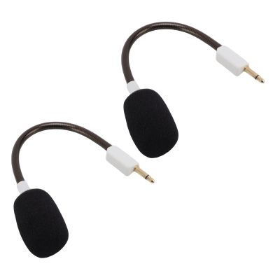 Diyeeni Replacement Microphone for BlackShark V2, V2Pro & V2 SE Gaming Headset, 3.5mm Detachable Microphone Boom, Lossless Sound, Noise Reduction, 2PCS (White)