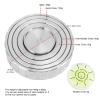 Depisuta Record Weight Stabilizer, Anti Slip Stainless Steel Turntable Disc Stabilizer with Bubble Level and Weight Rings, Speed Timing Accuracy Improvement for Record Player view 2