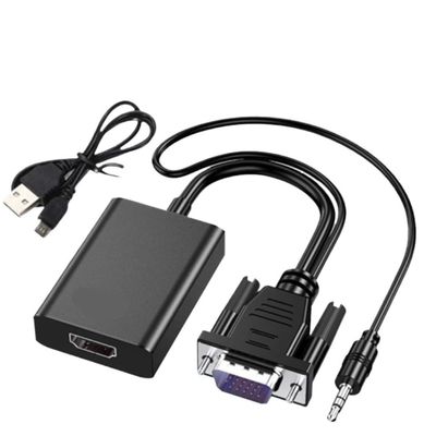 bodateng HD 1080P to HDMI-Compatible Converter Adapter with 3.5mm Audio for PC to TV Projector to Adapter