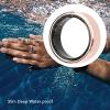 Cuifati Rose Gold Smart Ring, Water Proof Fitness Tracker with Touchscreen, Fitness Ring with Multiple (9 ID: 19mm / 0.75in, Circumference: 59-61mm) view 4