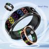 Cuifati Rose Gold Smart Ring, Water Proof Fitness Tracker with Touchscreen, Fitness Ring with Multiple (10 ID: 19.9mm / 0.78in, Circumference: 61-64mm) view 3