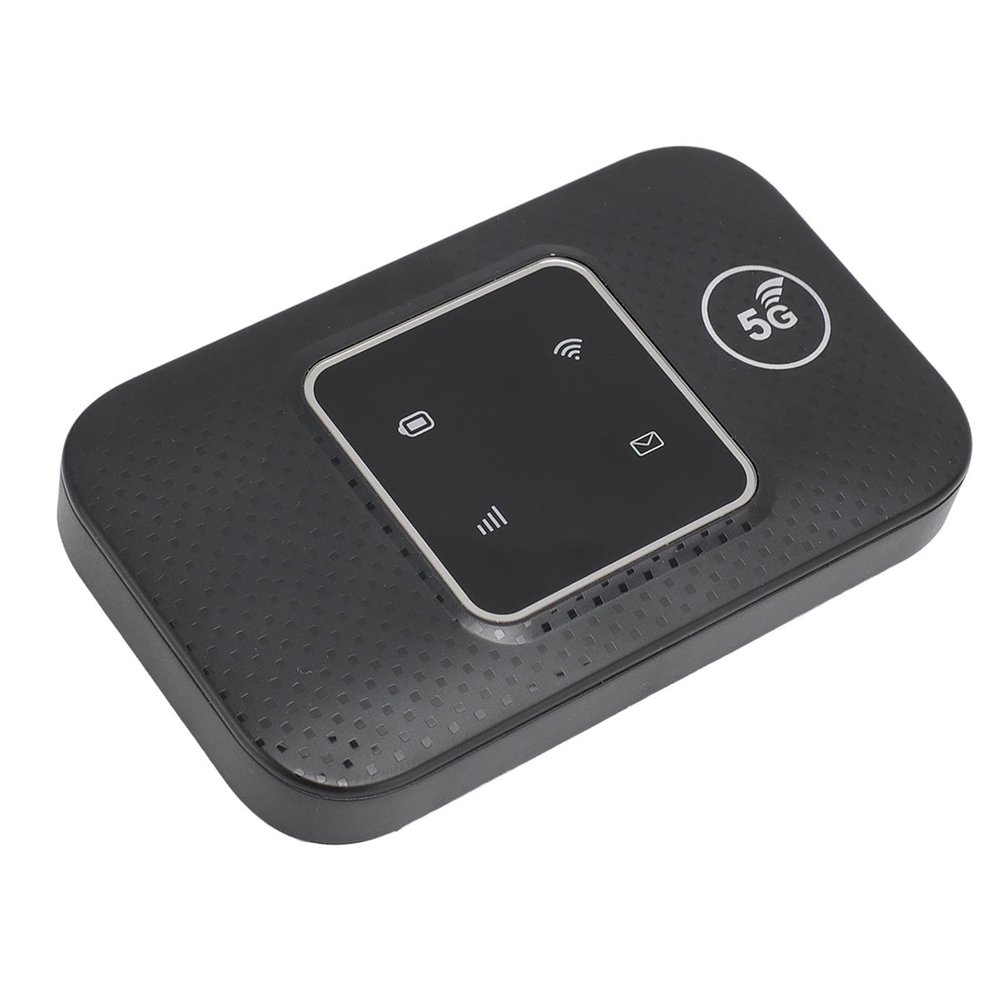 Vikye Portable WiFi Hotspot, 4G 150Mbps LTE 3000mAh Mobile Router with SIM Card Slot, for Travel Supports 10 WiFi Devices USB C Power, Black